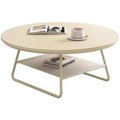 Tavolino compatto Tavolino rotondo piccoli spazi, design bianco