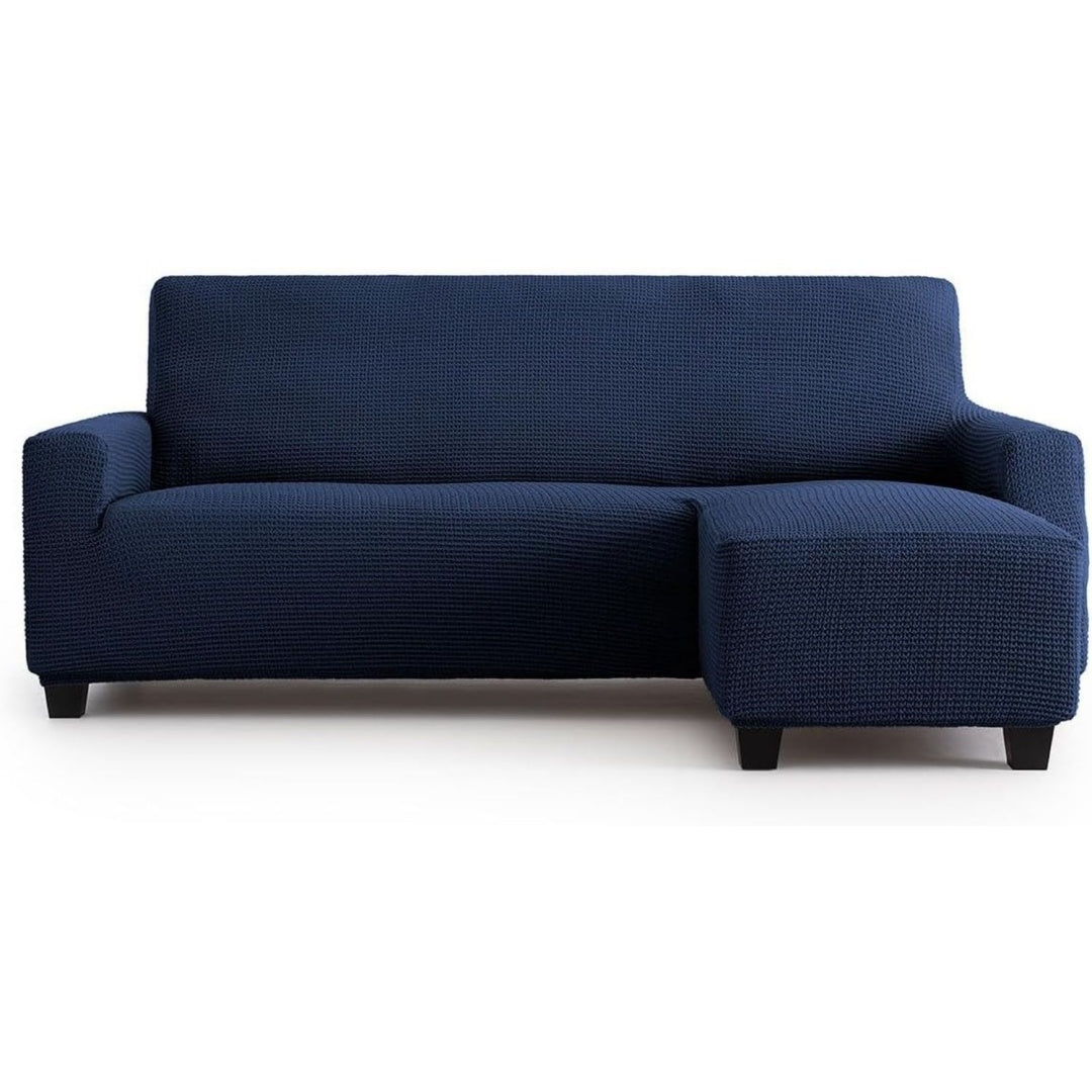 Divano da soggiorno Custodia chaise mini BALI. Fodera blu