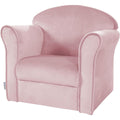 Poltrona confortevole con vano contenitore con braccioli rosa