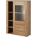 Arredo per soggiorno rovere con illuminazione LED