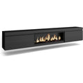 Console porta TV con illuminazione LED nero