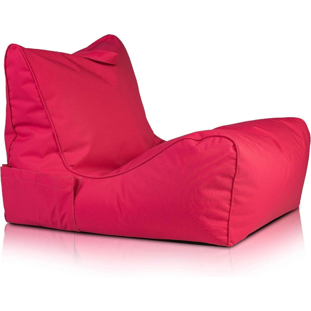 Poltrona confortevole con ante rivestimento in tessuto rosa