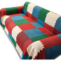 Seduta imbottita Boho Sofa Throw Copridivano Protettore rosso