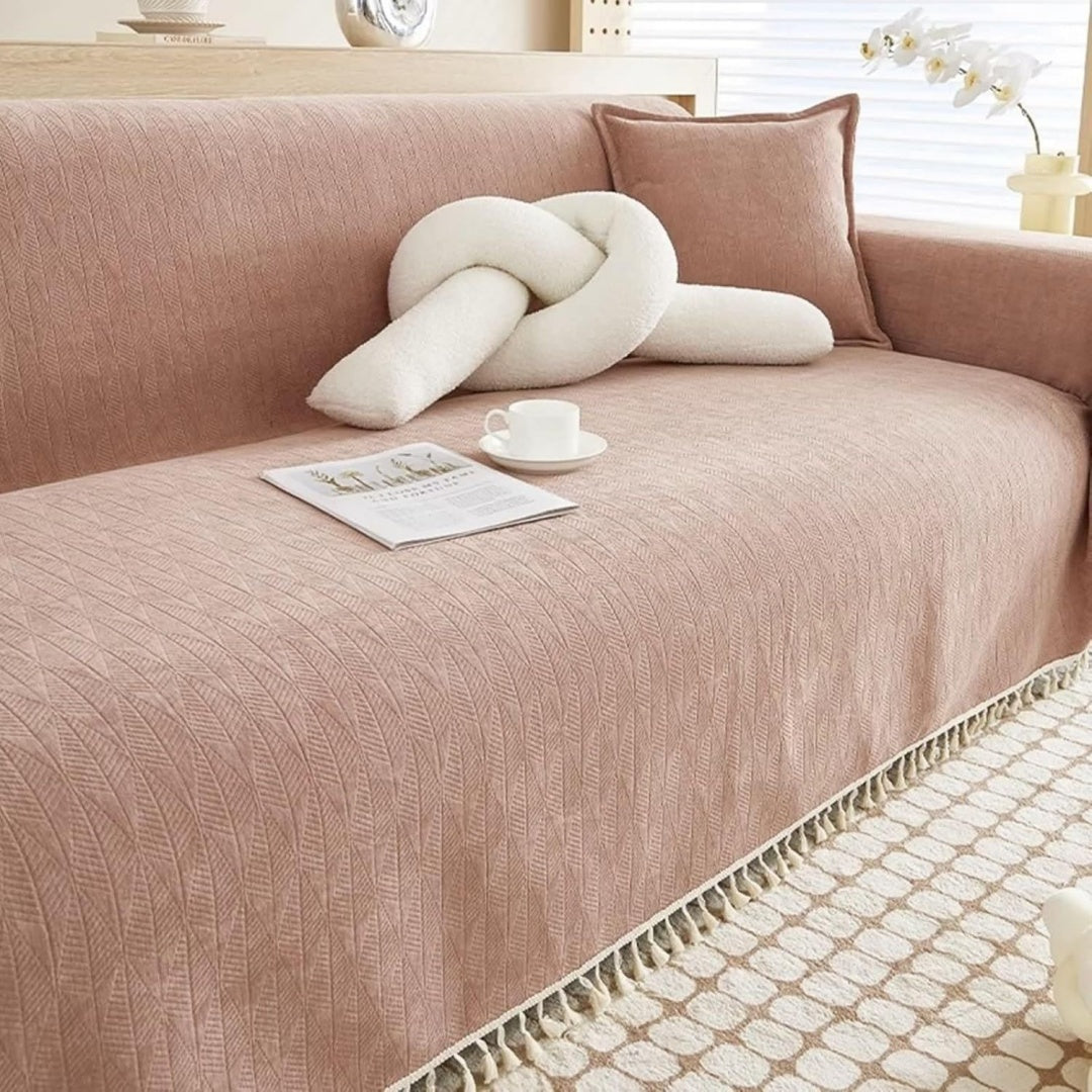 Divano confortevole rosa reclinabile