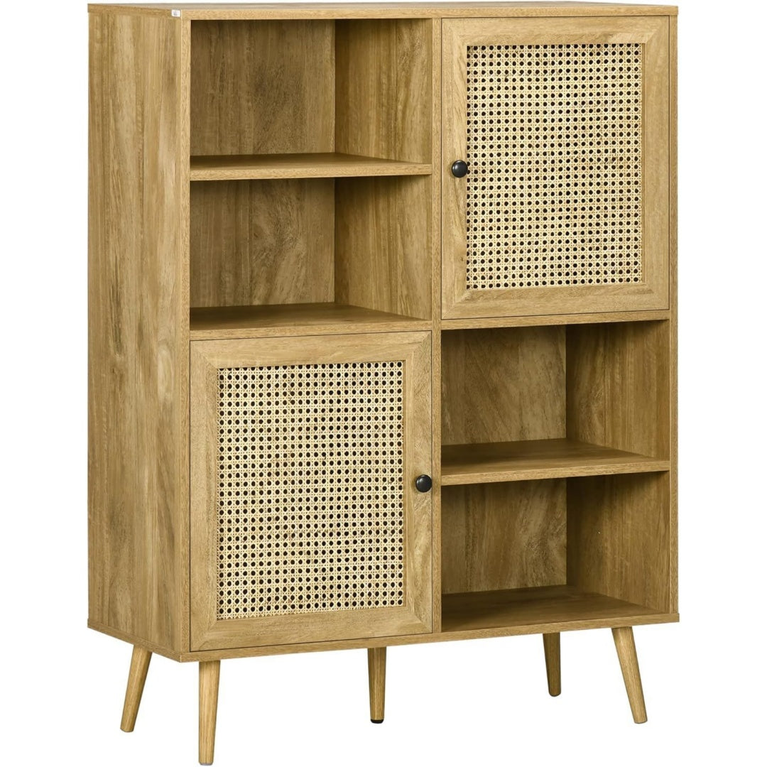 Credenze e buffet con vano contenitore struttura in metallo nero